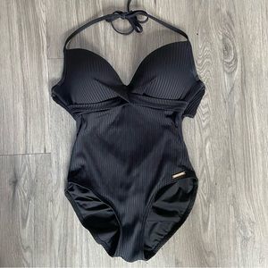 NWT Black One Piece Swim Suit